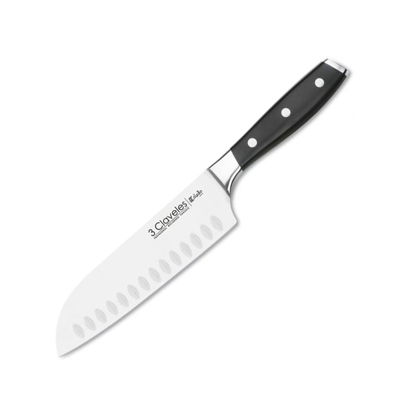Faca Santoku forjada série Toledo com cabo POM e lâmina de 18 cm