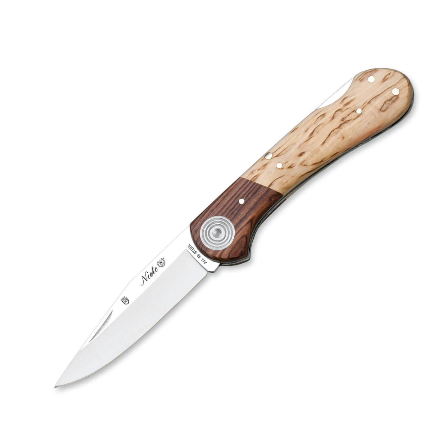 Couteau de poche Nieto Coyote avec manche en bouleau et palissand...