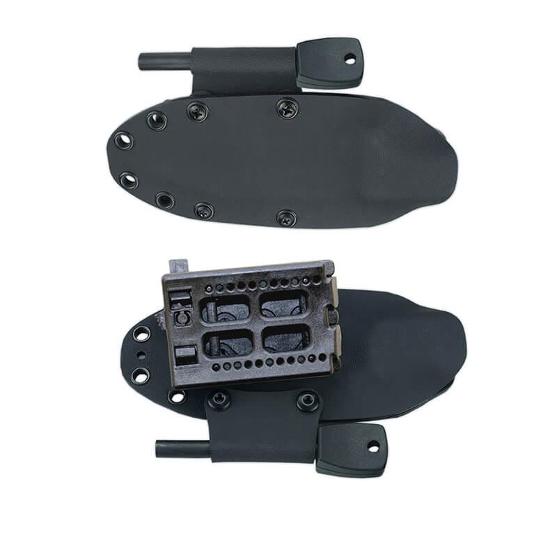 Cuchillo Cudeman Mini Boina. Mango micarta negra. Acero BÖHLER N-695. Funda Kydex