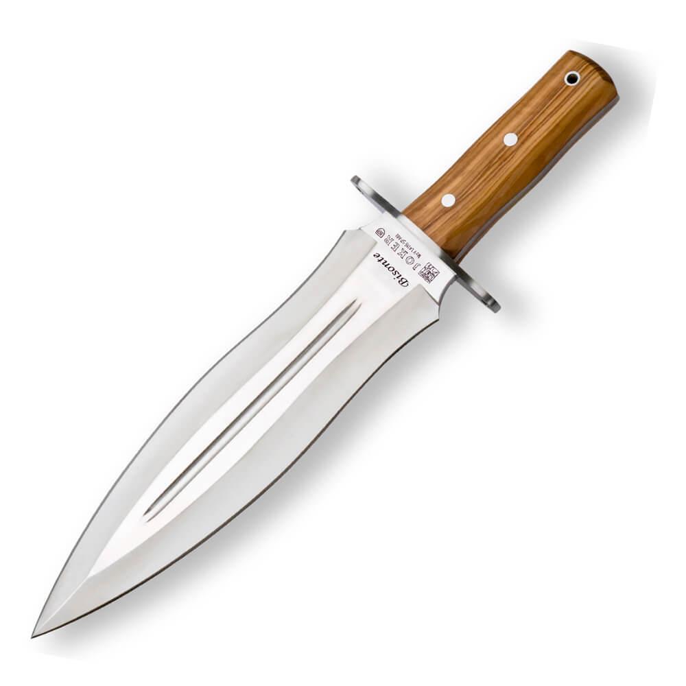 Faca de caça Joker Bisonte em madeira de oliveira