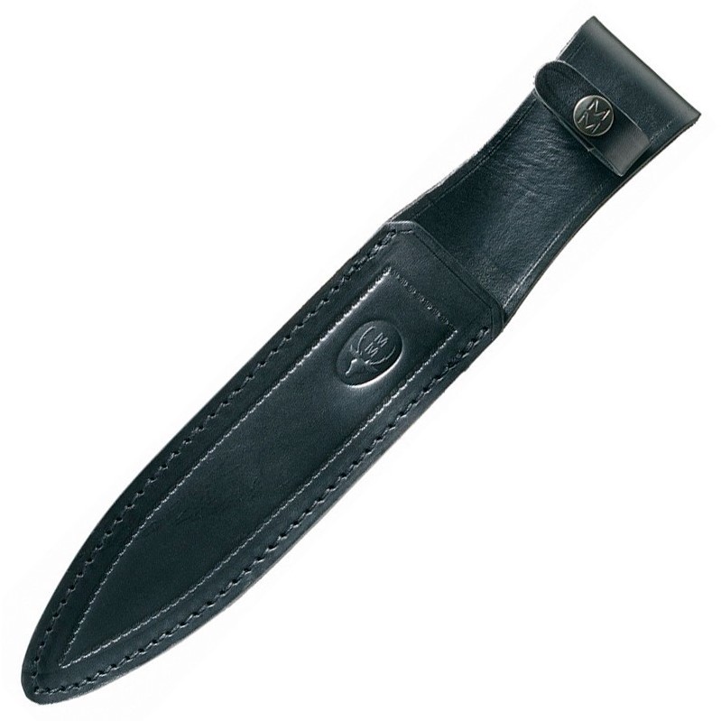 Cuchillo de caza Muela Scorpion-19W con mango de goma negra y hoja de 19 cm