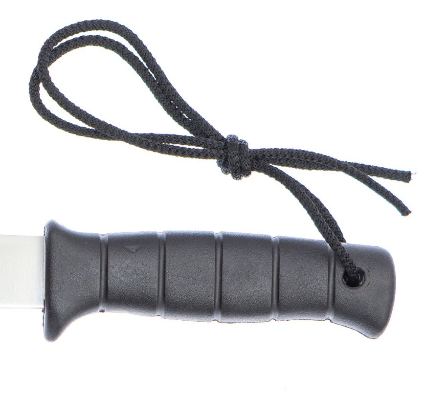 Machete Explorer-32G de Muela con mango de goma negra y hoja de 32 cm