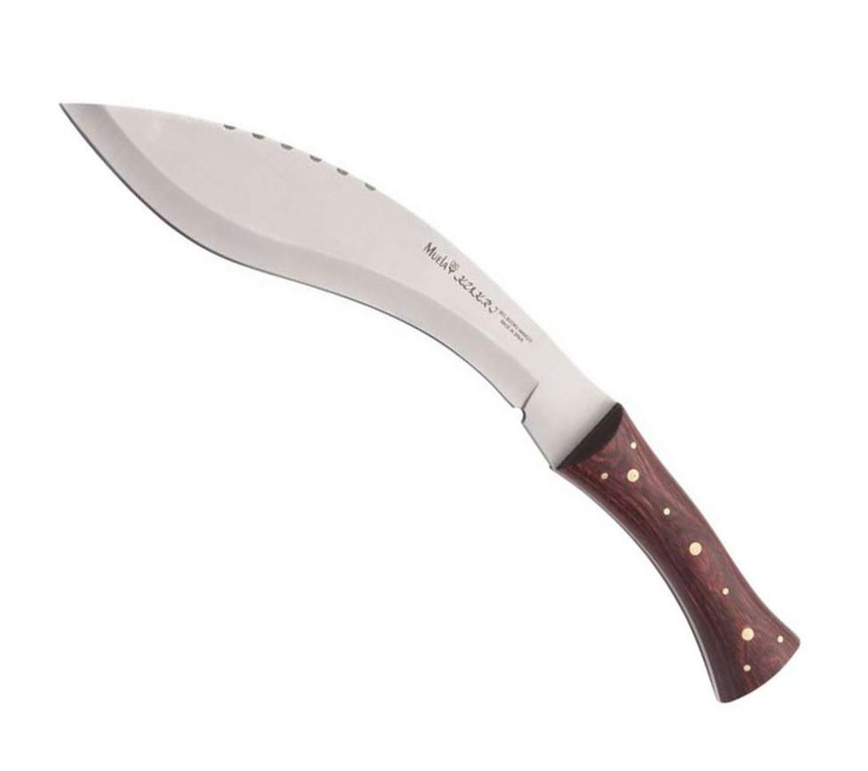 Machete Kukri-26M de Muela con mango de madera de rosewood y hoja...