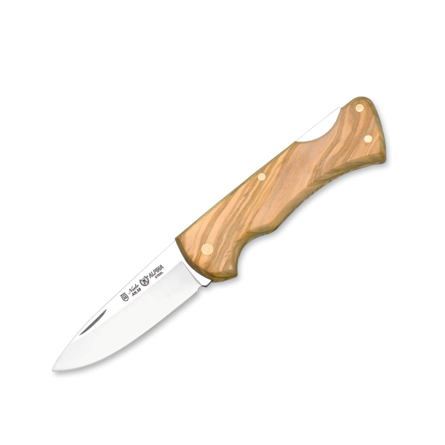 Navaja de bolsillo Nieto Alpina con hoja de 7 cm y mango de mader...