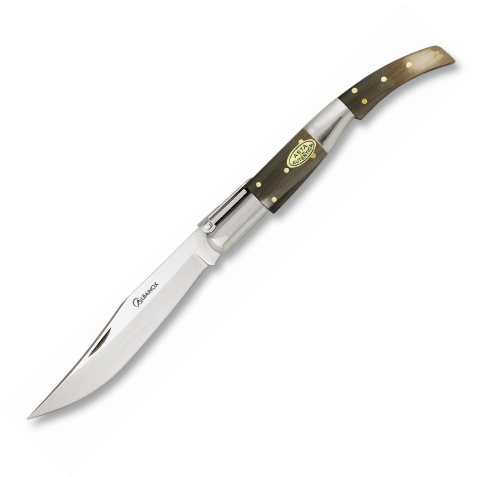 Canivete ARABE CARRACA Nº2 com cabo em chifre de touro e lâmina d...