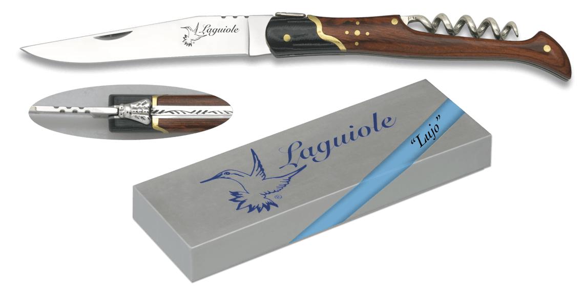 Canivete Albainox Laguiole com cabo vermelho resistente, saca-rol...