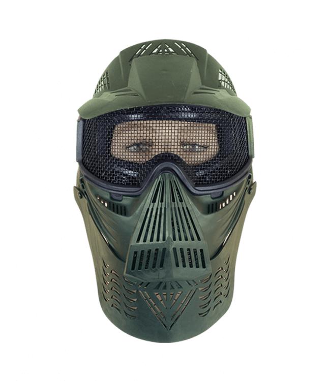 Mascara ALBAINOX PVC Verde con rejilla, ornamental 34236