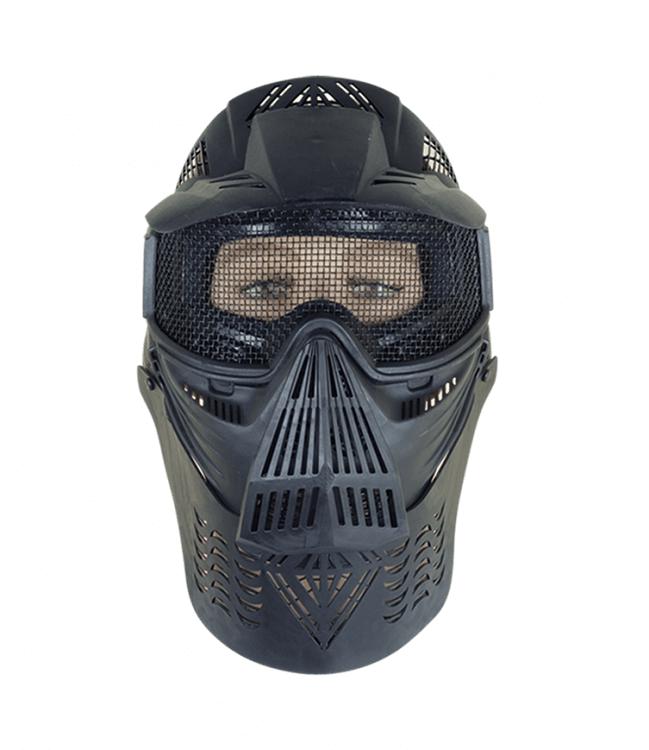 Mascara ALBAINOX de PVC de color negro con rejilla 34237