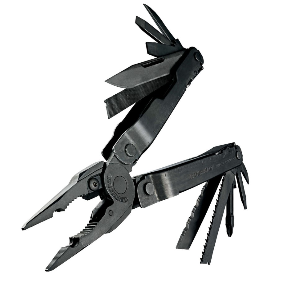 Alicate multiherramienta Leatherman Super Tool 300 óxido negro con 19 funciones