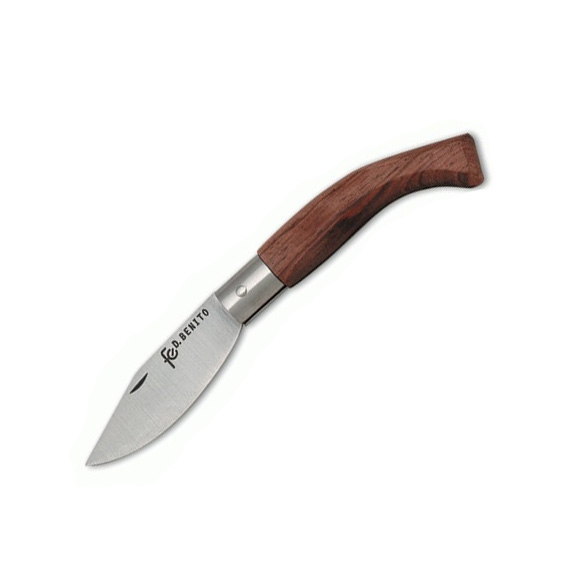 Navaja de bolsillo con hoja de acero carbono de 7 cm y mango de m...