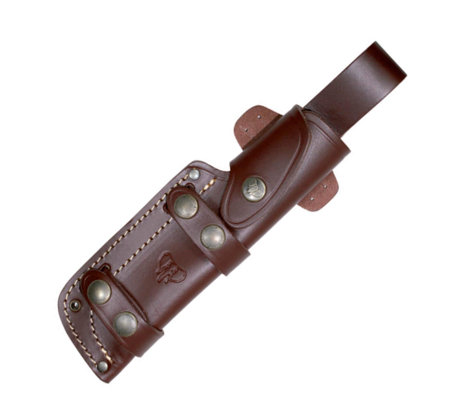 Cuchillo MT5 Cudeman. Mango cocobolo. Acero Böhler N-695. Funda de cuero