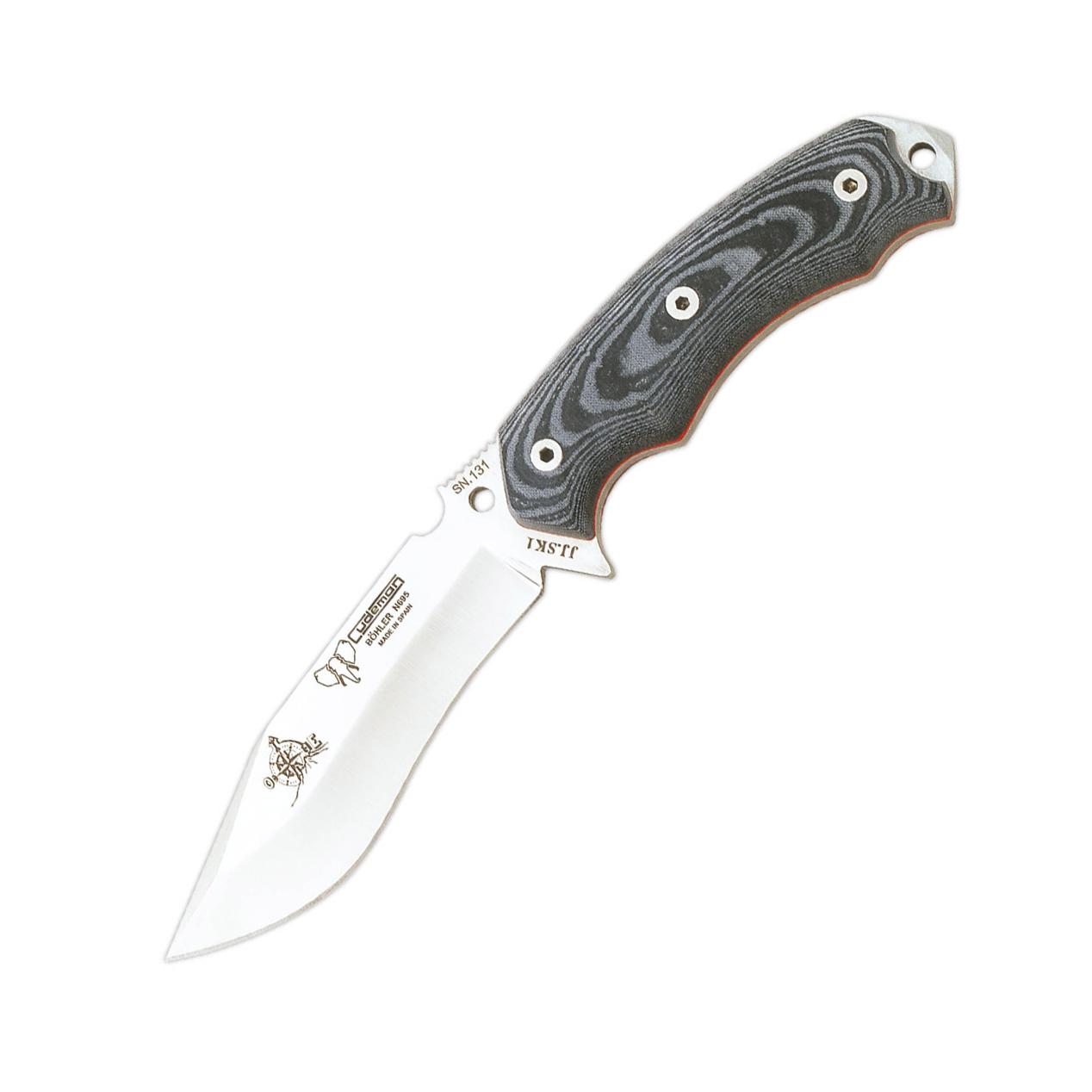 Canivete JJSK1 Cudeman. Punho em micarta preta. Aço Böhler N-695....