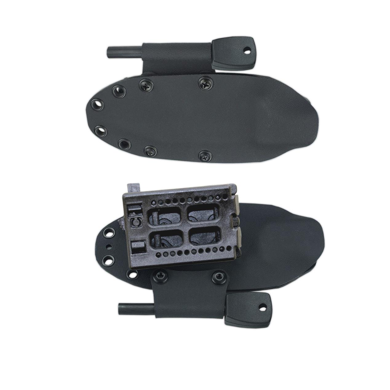 Canivete JJSK1 Cudeman. Punho em micarta preta. Aço Böhler N-695. Bainha Kydex.