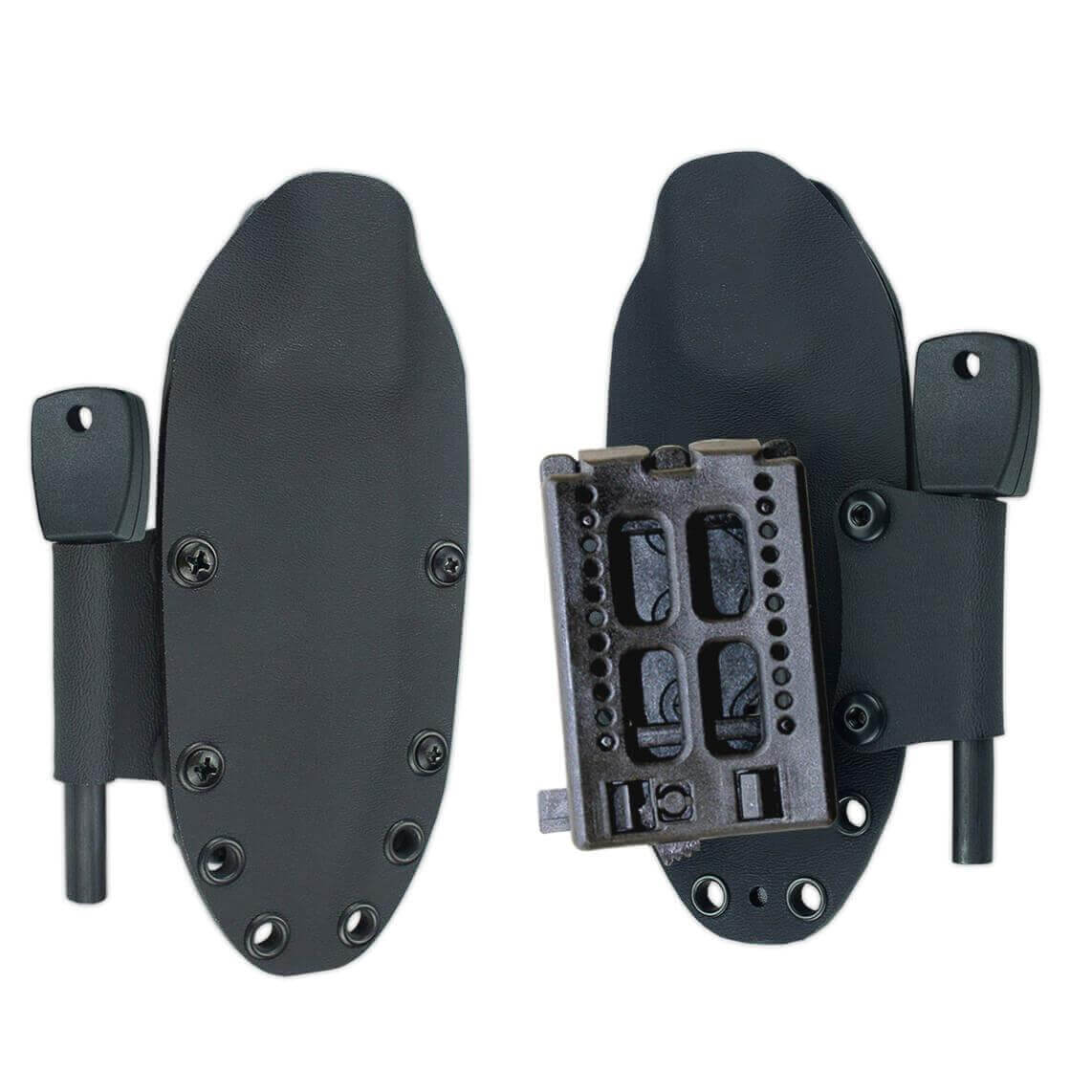 Faca Cudeman MT5. Punho em micarta preta. Aço Böhler N-695. Bainha Kydex.