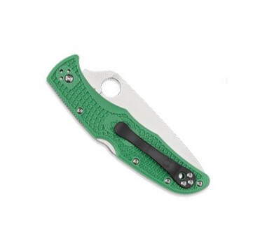 Canivete Spyderco Endura 4 com lâmina VG10 e cabo FRN verde