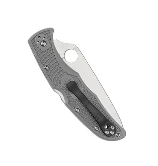 Navaja Spyderco Endura 4 con hoja de VG10 y mango de FRN gris