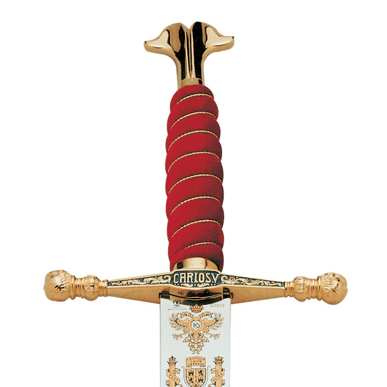 Carlos V greatsword with gold and red handle Marto 337.1