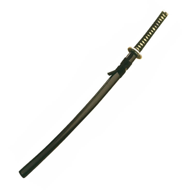 Katana de madeira preta de 100 cm com bainha preta Marto 350