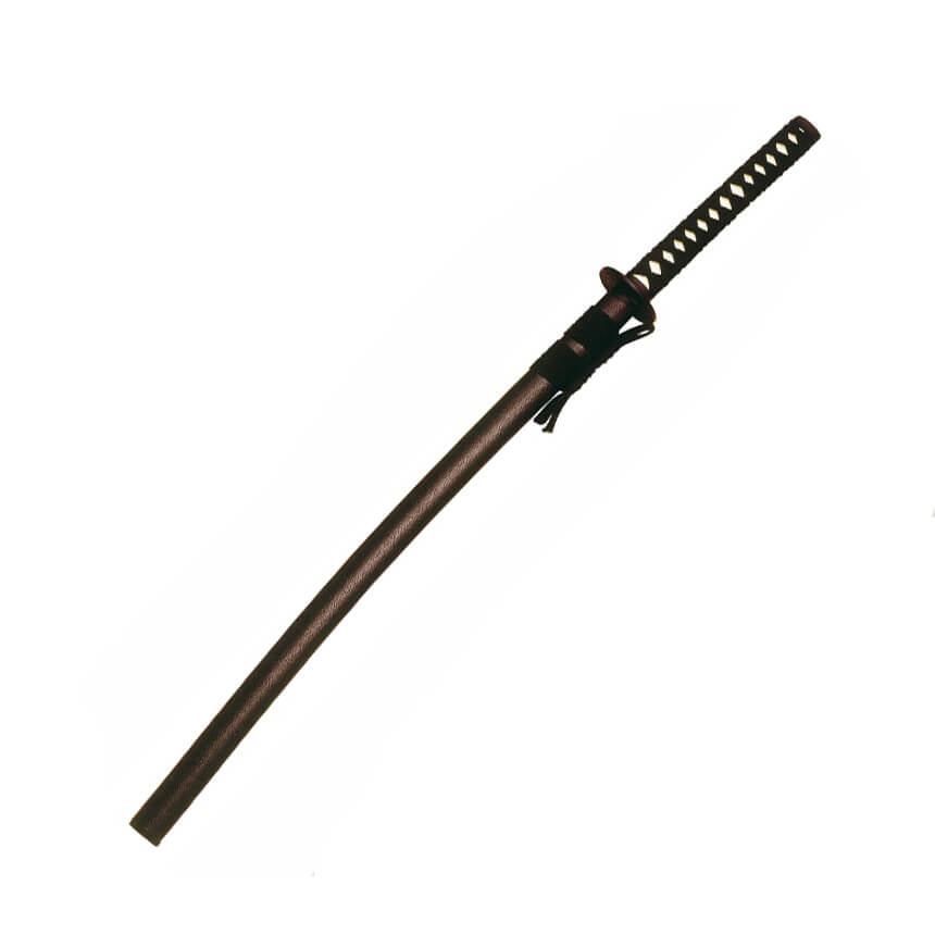 Katana preta de 100 cm com cabo de corda da Marto 328