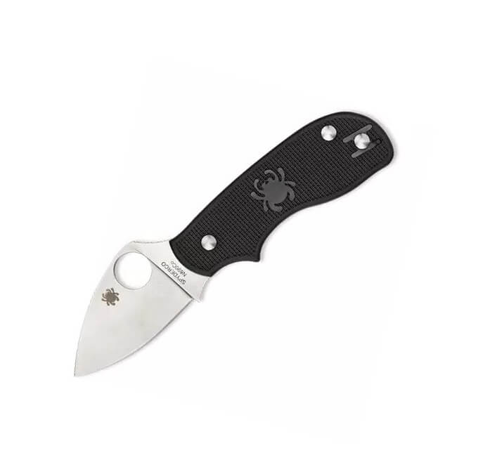 Navaja de bolsillo Spyderco Squeak Slipit con mango de FRN negro ...