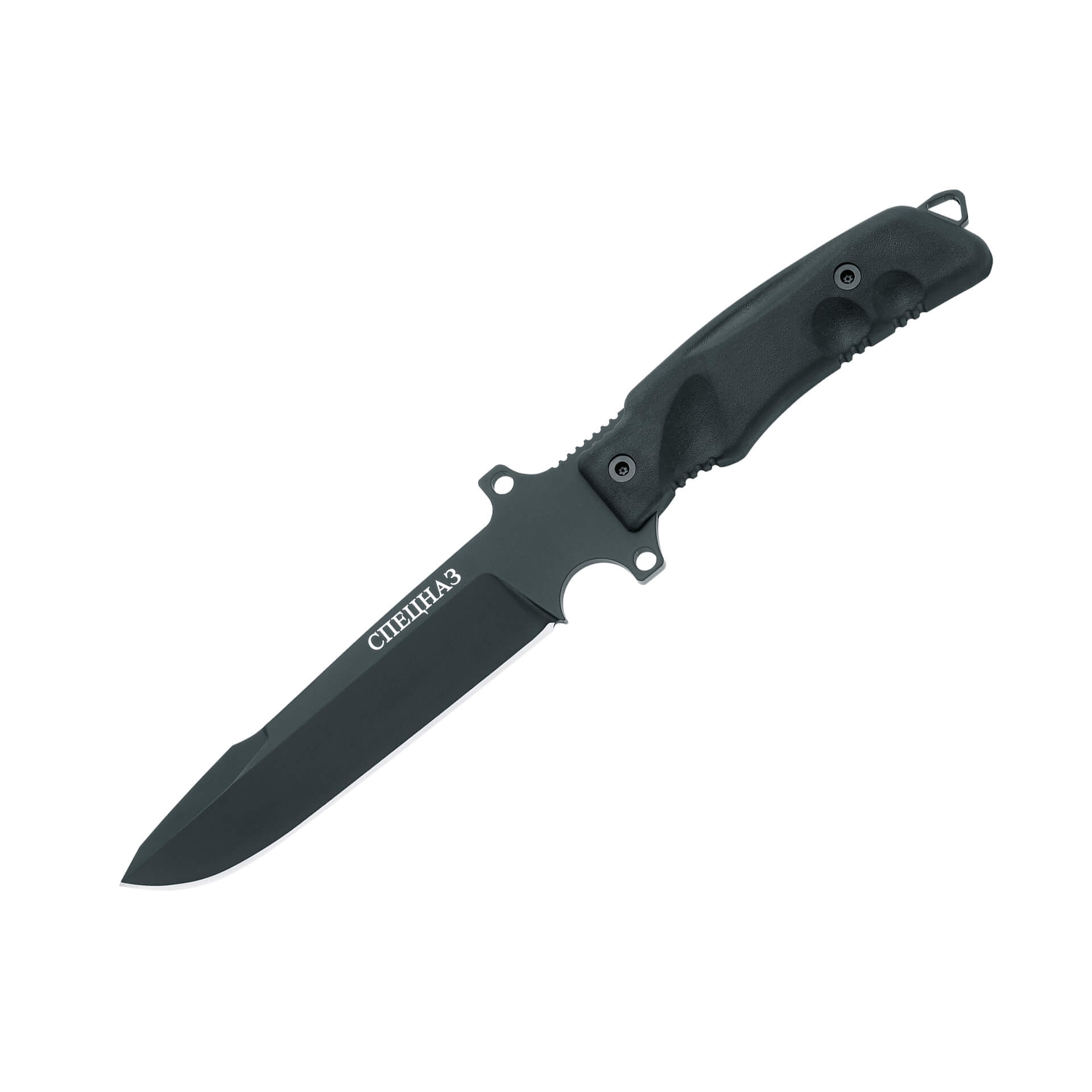 Faca tática Fox Military Predator Spetsnaz com cabo forprene pret...