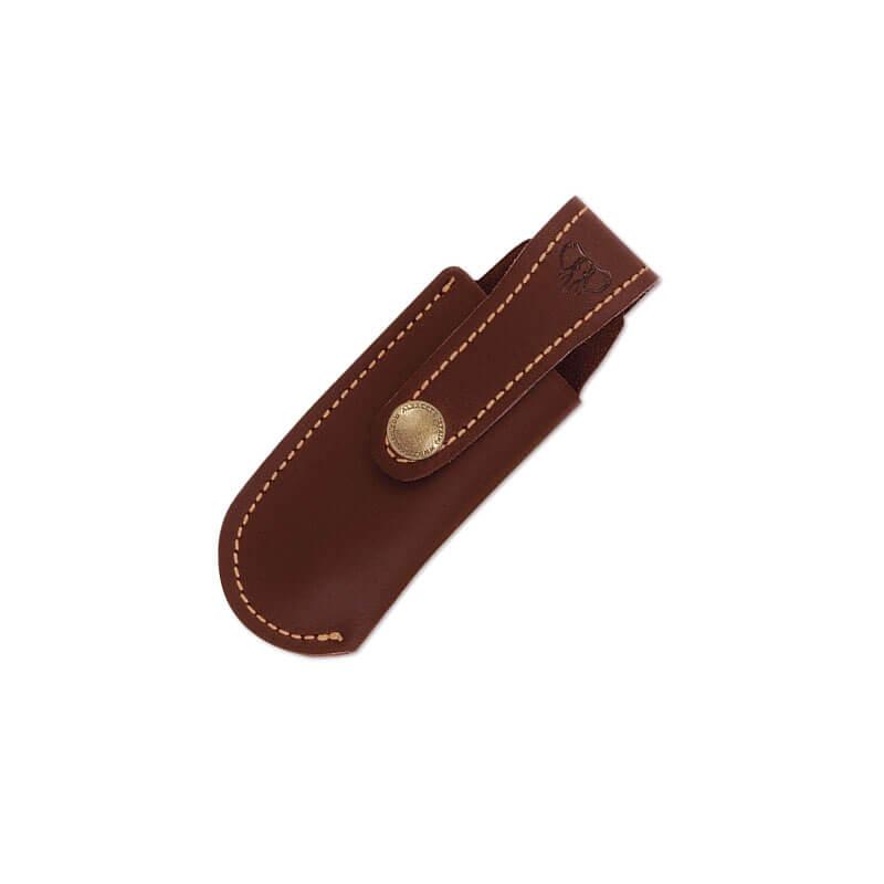 Funda de cuero marrón Cudeman para navajas, 11 cm