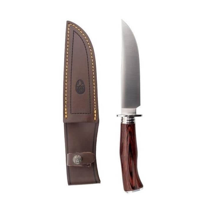 Cuchillo de caza Muela ELK-14R.I con mango de madera prensada rosewood y guarda de acero inoxidable