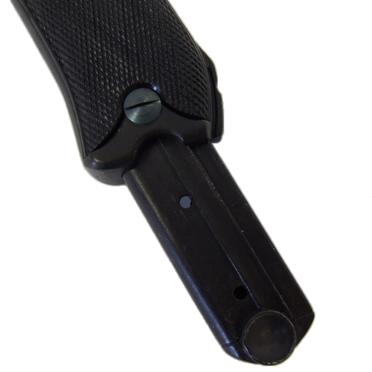 Pistola Parabellum Luger P08, Alemania 1898 fabricada en metal y cachas de plástico negro