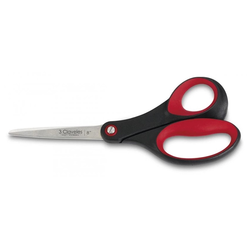 Tesoura de usos diversos 20 cm com cabo ergonômico 3 Claveles