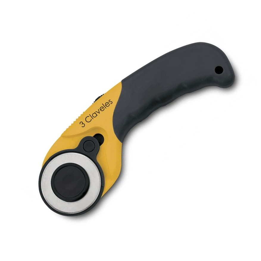 Cutter rotativo con mango de Soft TPR 3 Claveles