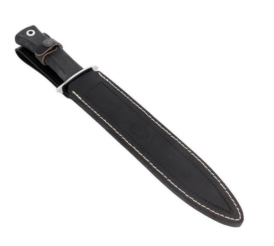 Muela Scorpion-26G tactical knife with black rubber handle and 26 cm blade