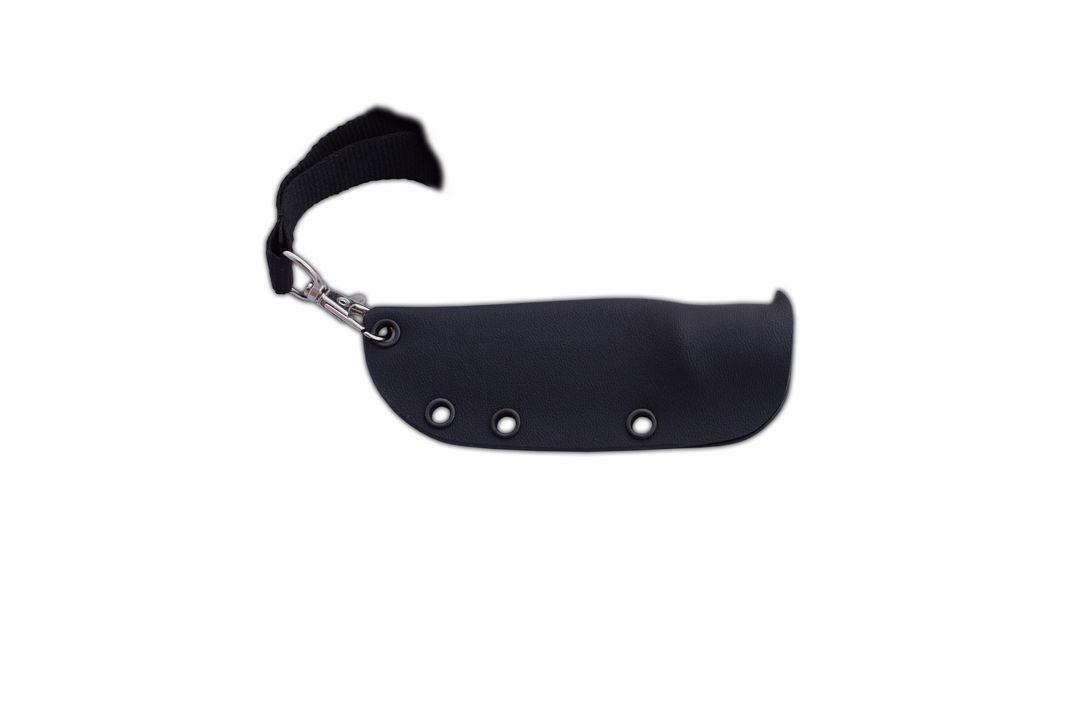 JV Chacal cuchillo de cuello con mango de micarta negra