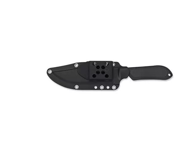 Cuchillo de caza Spyderco Street Bowie con mango de FRN negro y hoja de VG10 negra