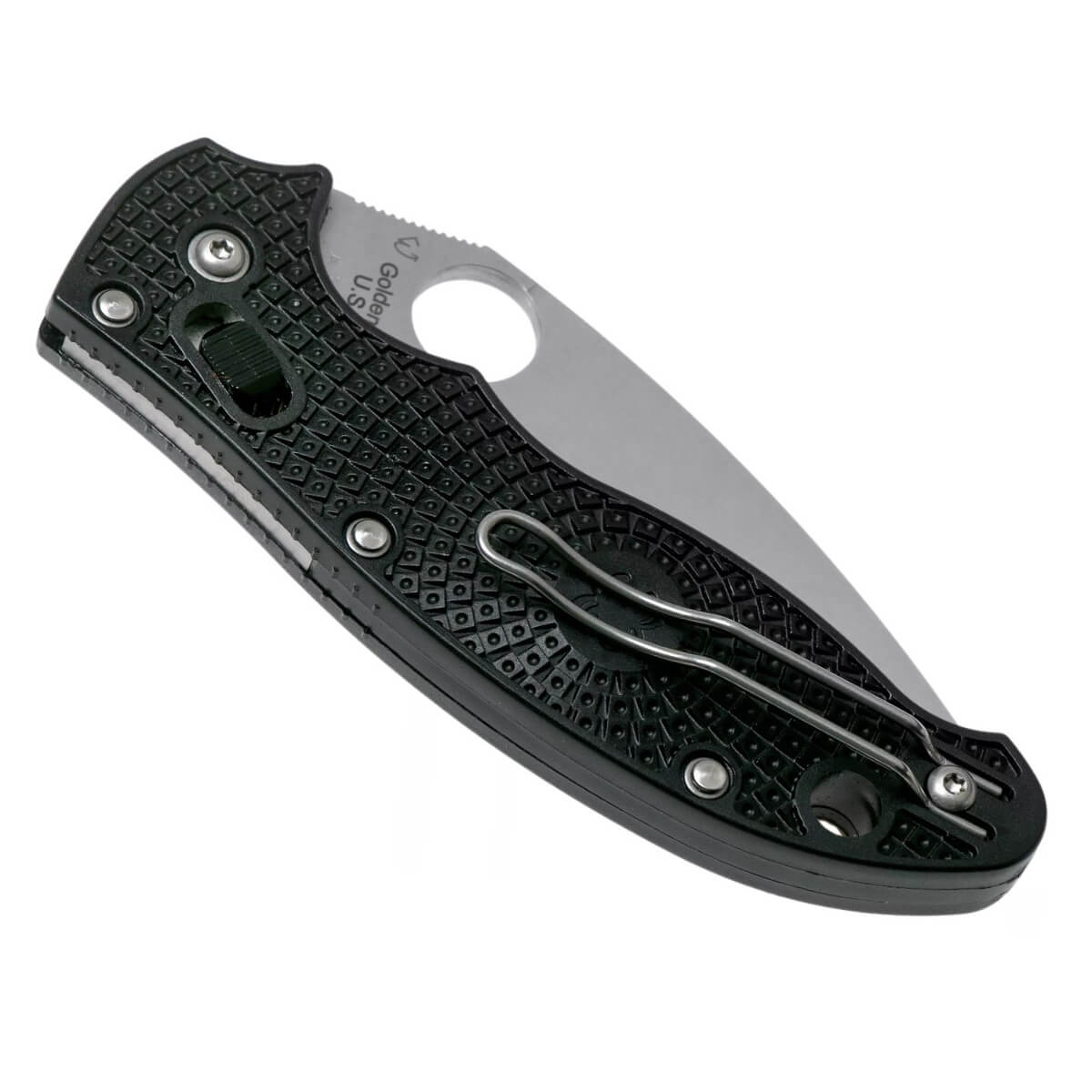 Canivete MANIX 2 com cabo de fibra de vidro preto e lâmina CTS-BD1N com fio liso