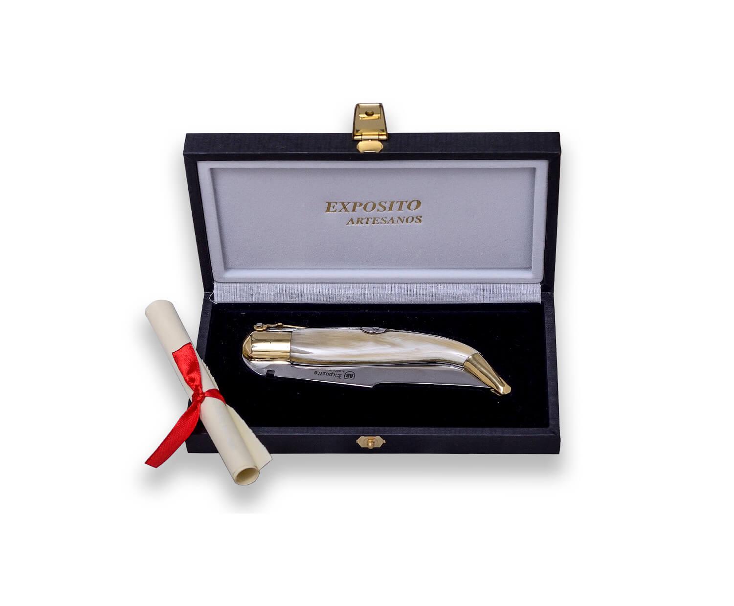 Canif classique Albacete Série 1900 nº 0 avec manche en corne de buffle