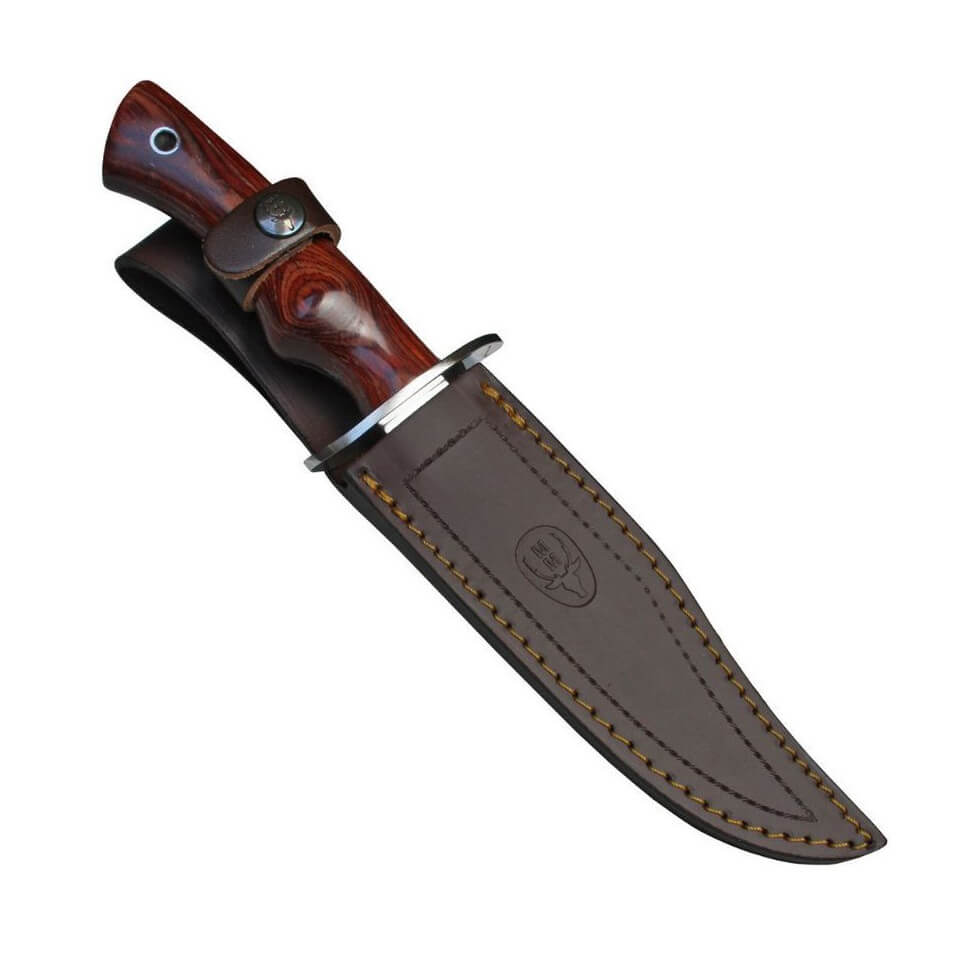 Cuchillo Muela Cazorla con cachas de madera roja