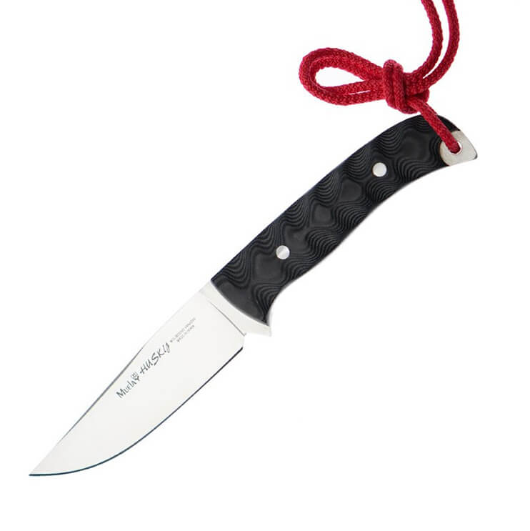 Cuchillo Muela Husky-10M con cachas de micarta negra y funda de c...