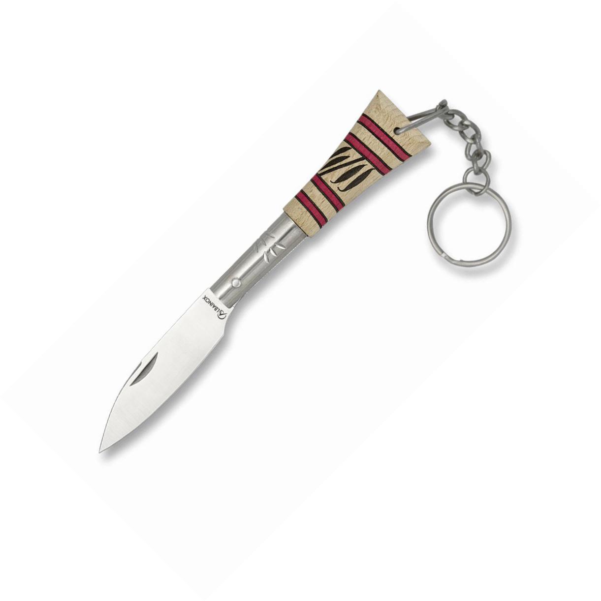 World Albainox pocket knife with painted wood handle and 5.3 cm b...