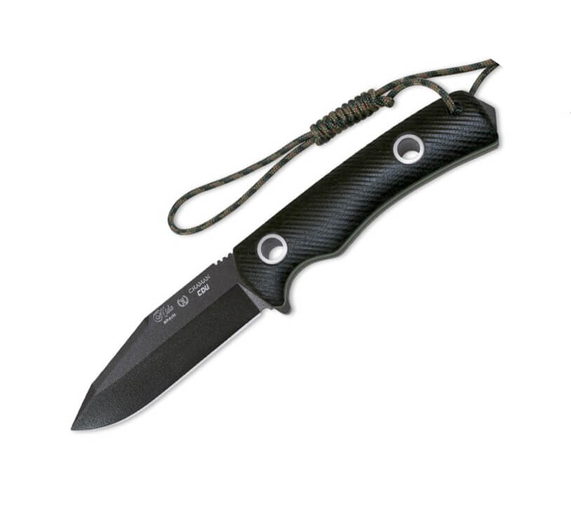 Cuchillo táctico Nieto Chamán CDU con mango de G10 negro y hoja n...