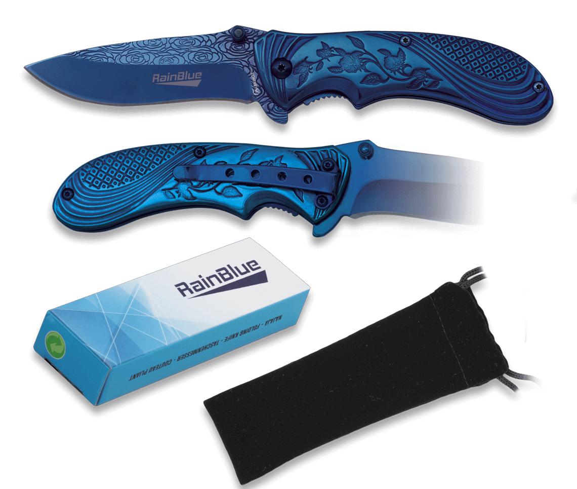 Rainblue Albainox pocket knife with flower handle and 8 cm blade