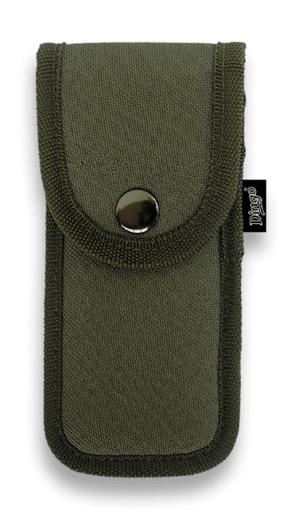 Bainha acolchoada verde, dimensões 16 x 7 cm