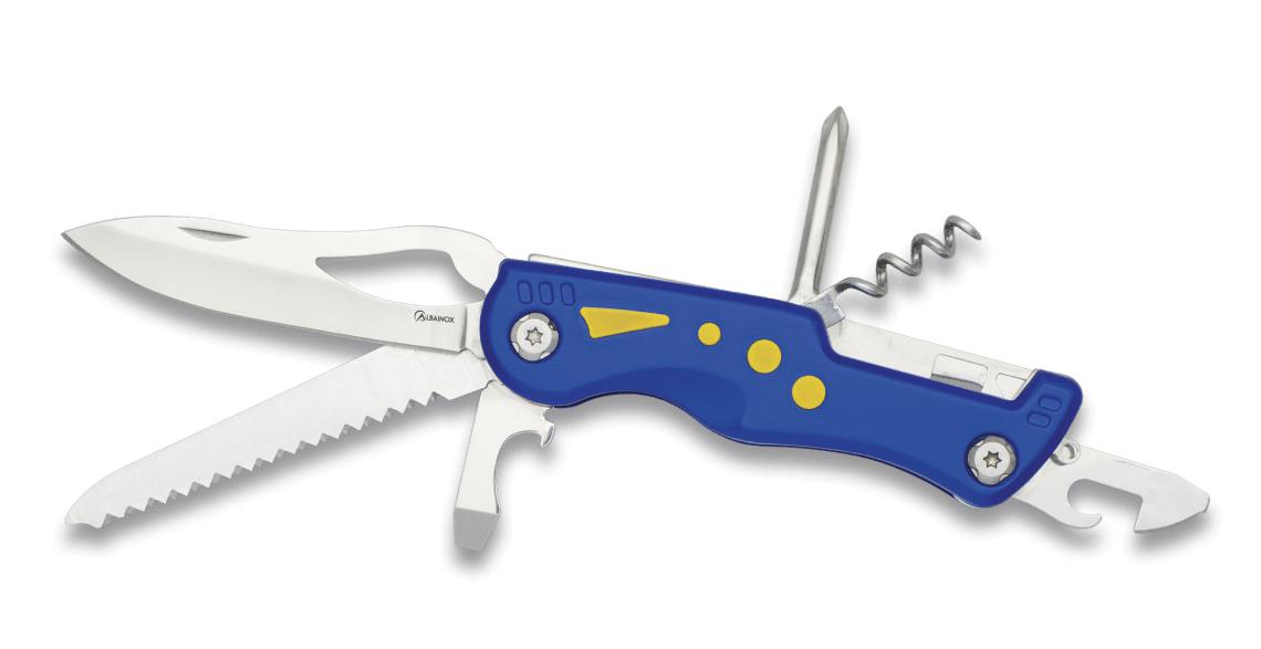 Navaja multiusos Albainox con ocho herramientas y mango de alumin...
