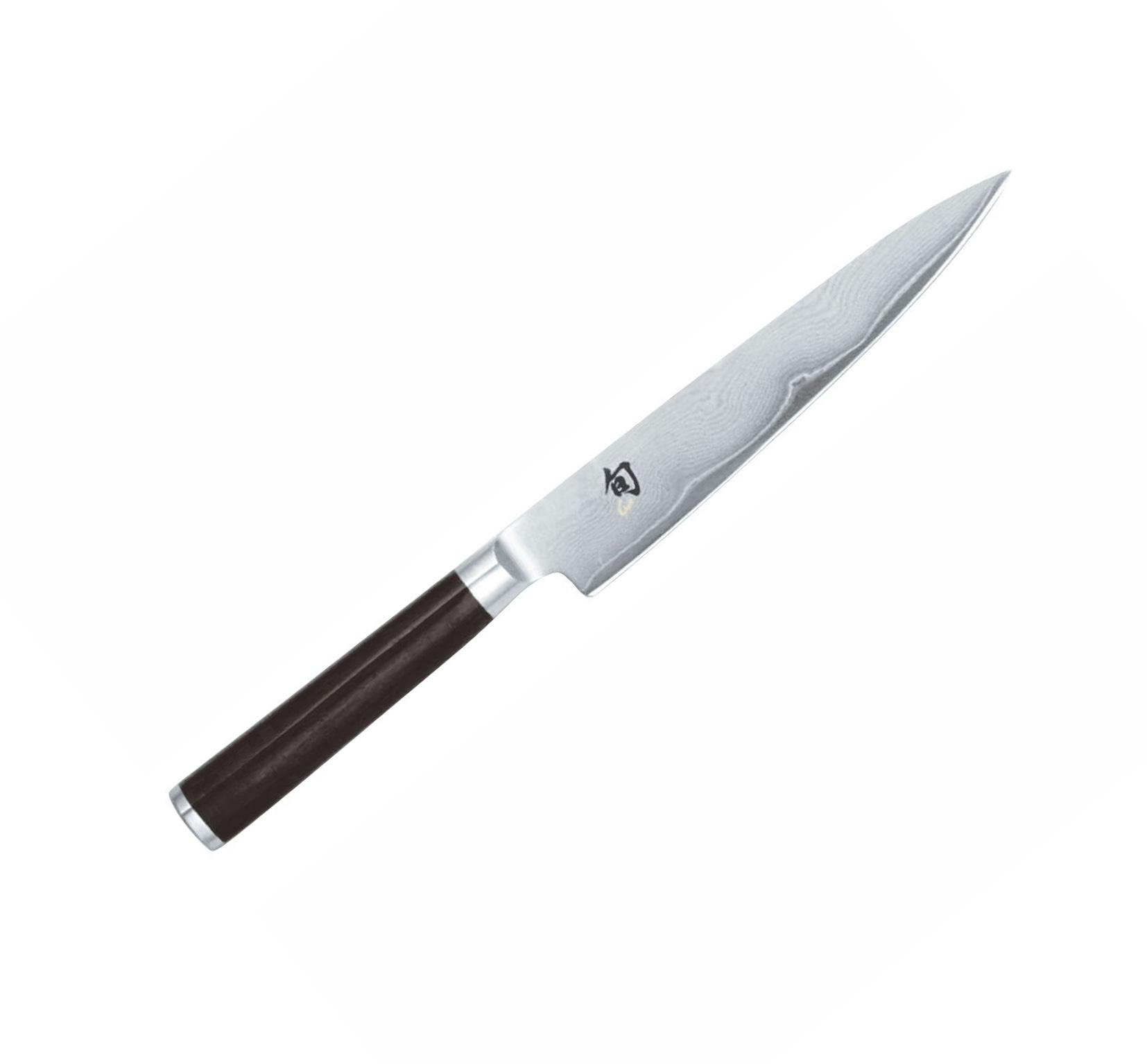 Cuchillo de filetear Damasco Kai Shun Classic con mango de madera...