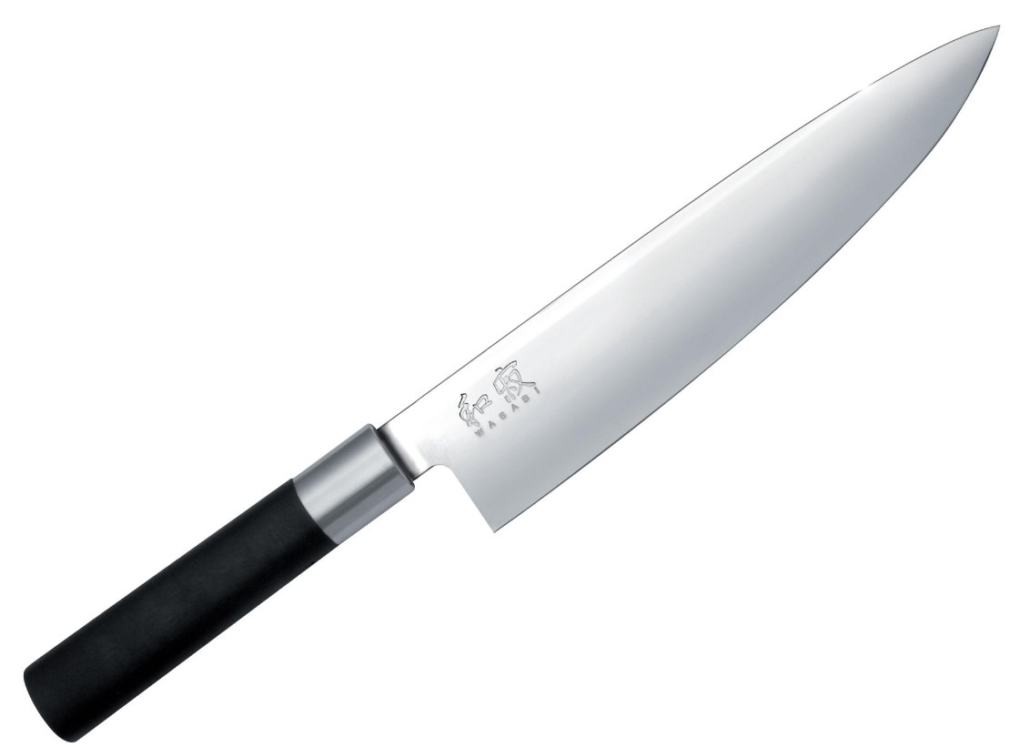 Cuchillo de chef KAI Wasabi Black 6720C con hoja de 20 cm