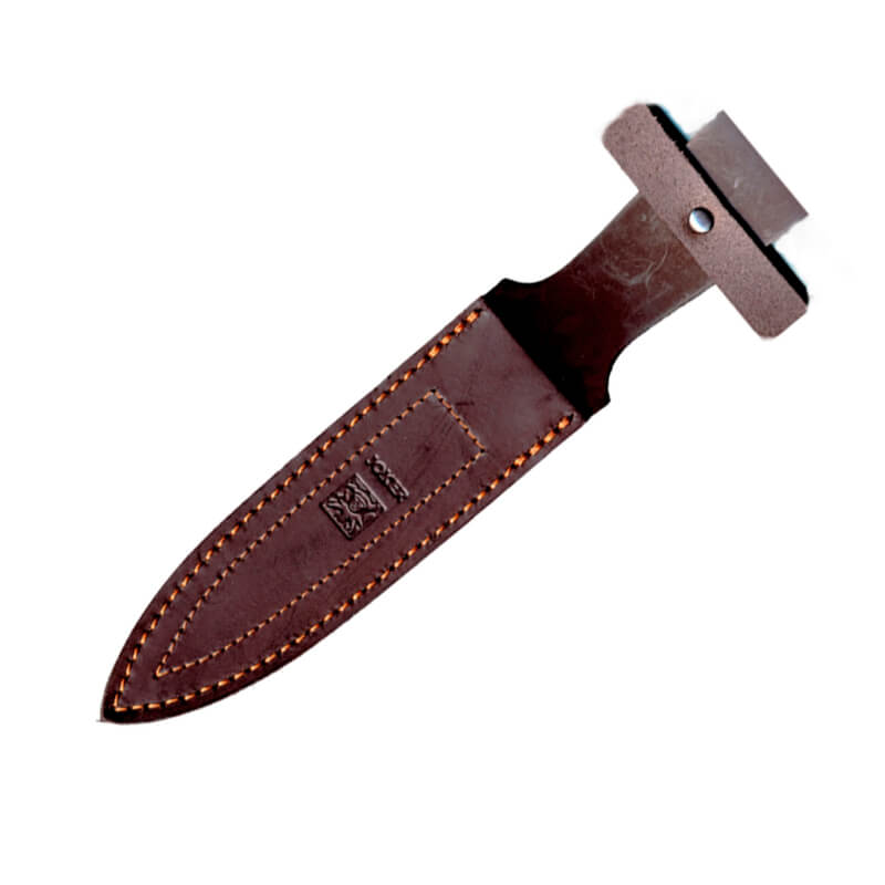 Joker Lince hunting knife with deer antler handle and 15 cm double-edged blade