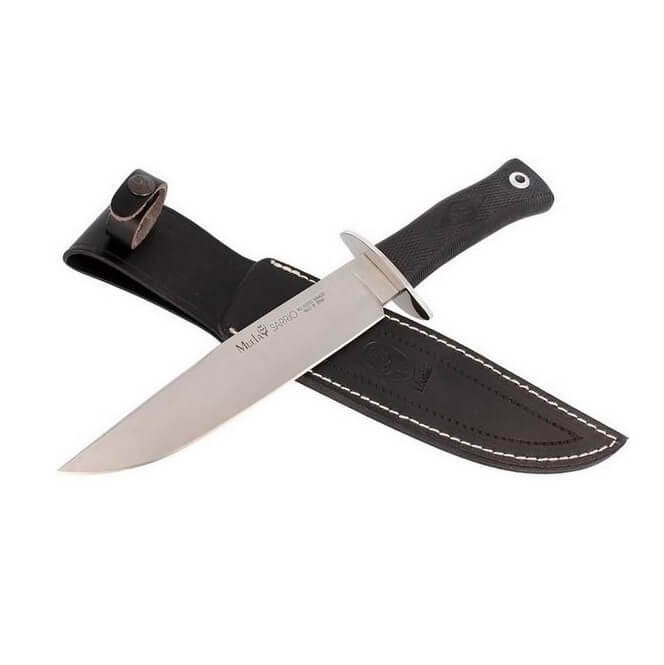 Cuchillo táctico Muela Sarrio-19G con mango de goma negra y hoja de 19,5 cm