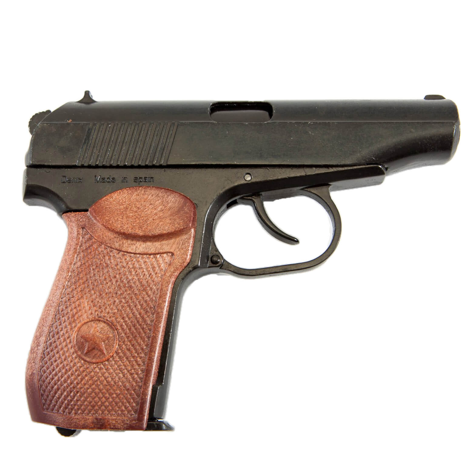 Réplica pistola PM, Russia 1955 de metal y plástico imitación madera