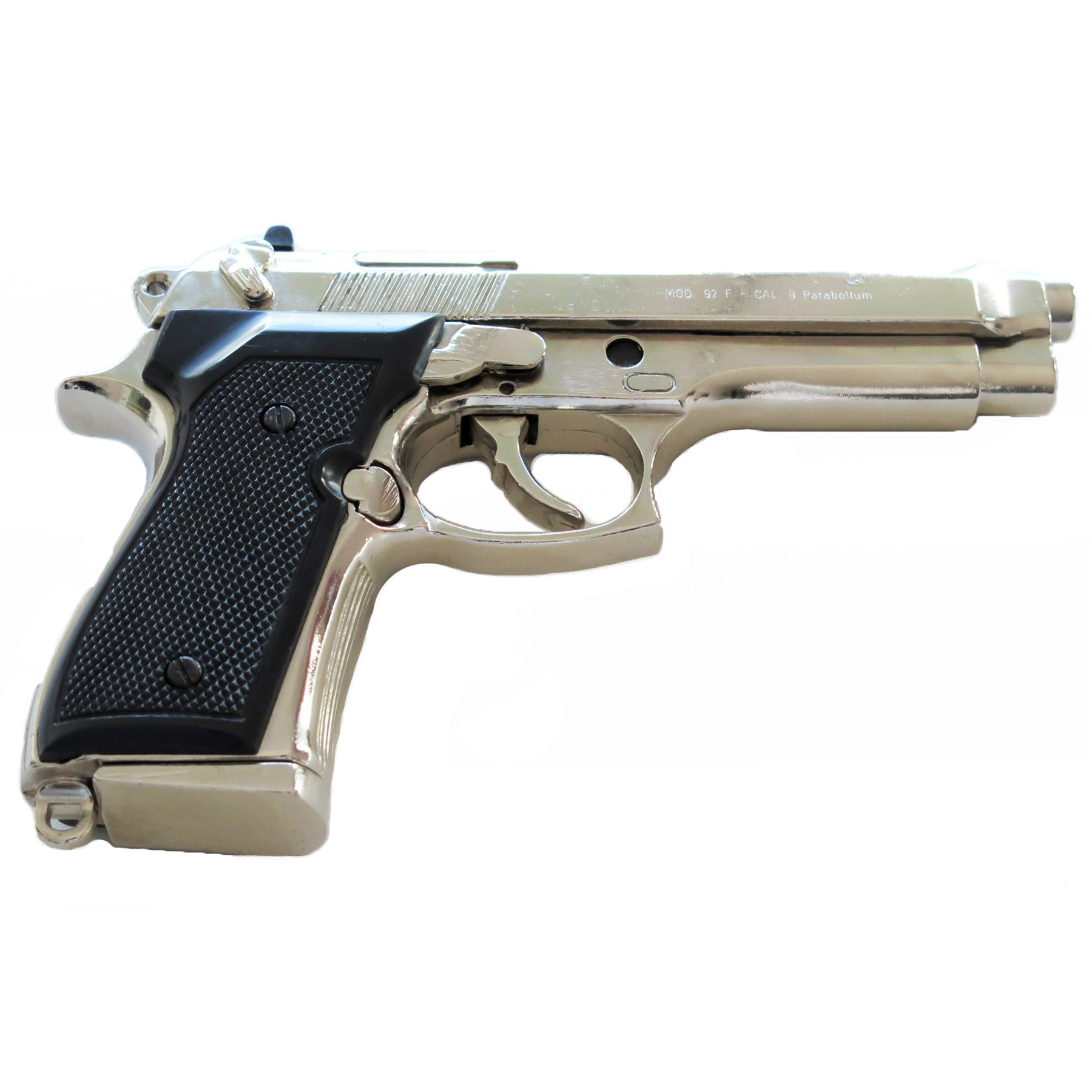 Réplica de pistola Beretta 92 F 9 mm Parabellum, Itália 1975, metal e plástico