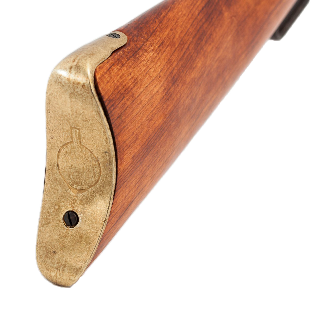 Carabina modelo 73, EUA 1873, fabricada em latão e metal com acabamento em madeira