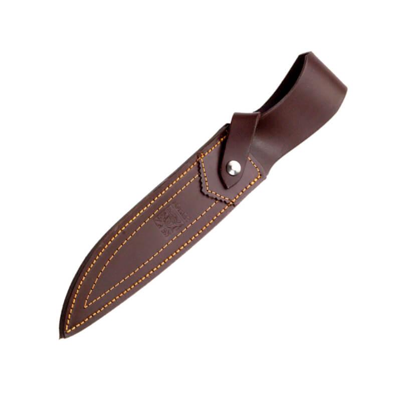 Cuchillo de caza Joker Zorro con puño de madera de olivo y hoja de 17 cm